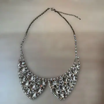 탈부착 카라풍 목걸이 비쥬 크리스탈 목걸이 빈티지