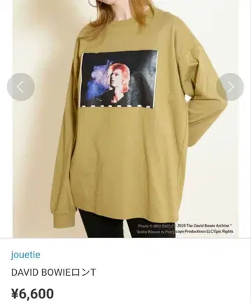 쥬에티 DAVID BOWIE 데이비드 보위 그래픽 자수 맨투맨