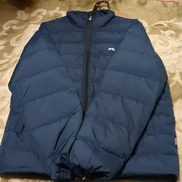FILA 네이비 퀼팅 자켓 다운 자켓
