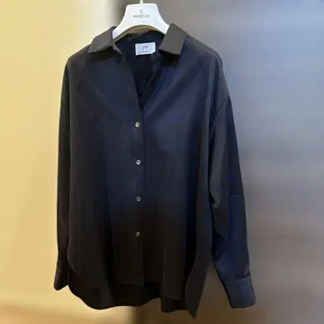 1er Arrondissement 다크 네이비 울 셔츠 38