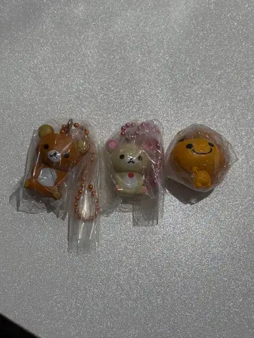 리락쿠마 코리락쿠마 미캉보야 키링 3개 세트