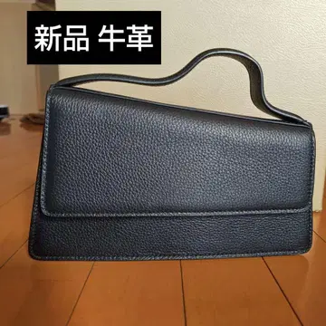 야마다야 누엘 숄더백 블랙 소가죽 천연 가죽