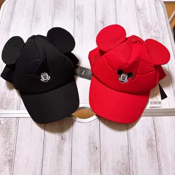 2개 세트 미키 귀도리 모자 새상품 빨검