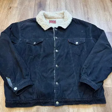 Rok Classics 블랙 코듀로이 보아 자켓