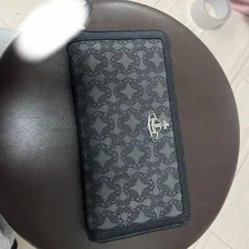 그레이 무늬 장지갑 비비안