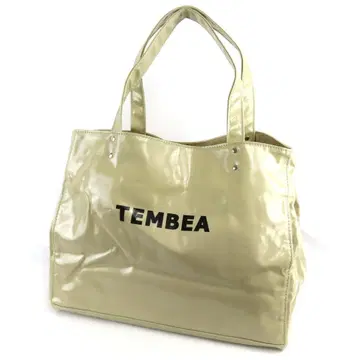 새상품급 TEMBEA CARRY TOTE 로고 프린트 토트 백 가방