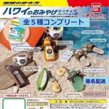 지구의 산책법 하와이 기념품 미니어처 컬렉션 2종 총 5개 컴플리트