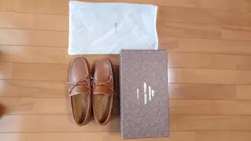 [고품질] REGAL 리갈 드라이빙 슈즈 26.5cm 브라운 천연 가죽