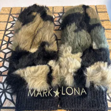 MARK LONA 카모 패턴 퍼 장갑