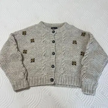 NEPAL HAND KNIT 아이보리 가디건