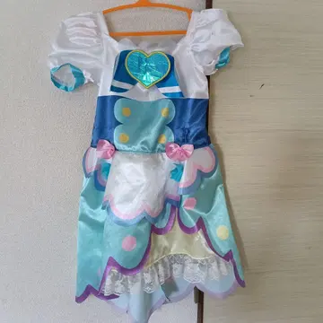 프리큐어 드레스 파랑과 화이트 어린이용