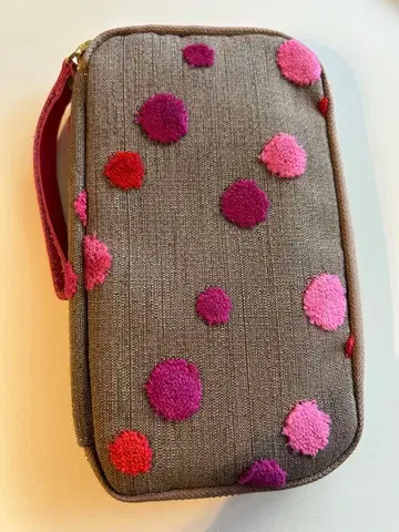 타카노구치 파일 핑크 스파클 작은 서랍 파우치