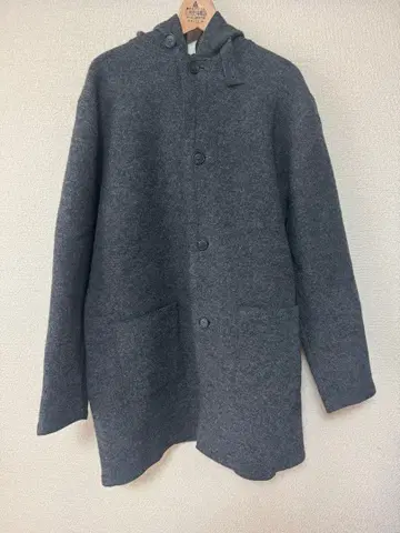 ZARA SPORT 후드 부착 그레이 코트