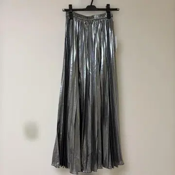 야마다야 FENNEL 실버 플리츠 스커트