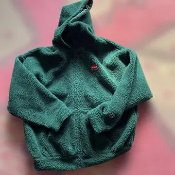 x-girl Champion 플리스 자켓 그린