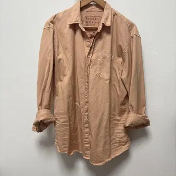 Frank & Eileen 살몬 핑크 긴팔 셔츠 M