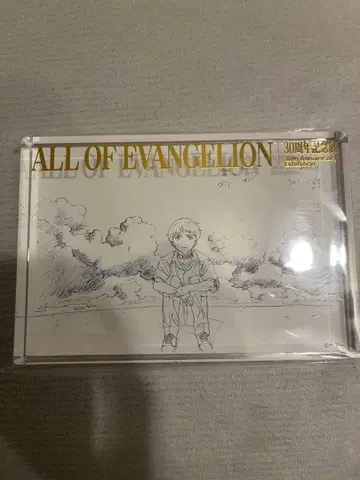 이카리 신지 금박 아크릴 블록 ALL OF EVANGELION