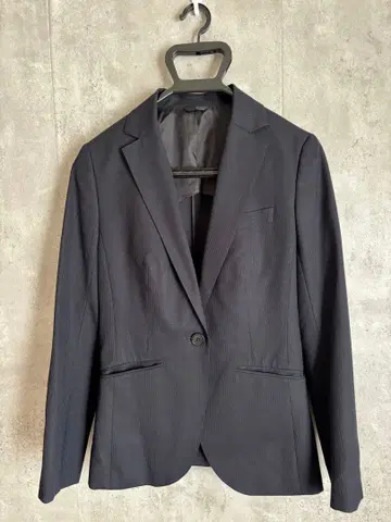 THE SUIT COMPANY 네이비 스트라이프 수트 상하의 세트