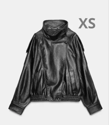블랙 가죽 자켓 XS 사이즈