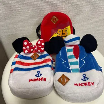 미키, 미니 등 미니 백팩형 파우치 3개 세트