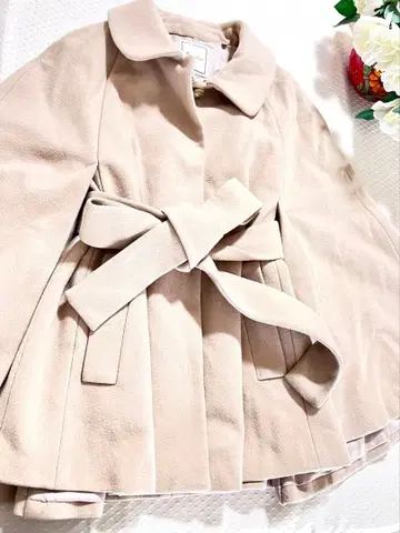 아나테리어 베이지 케이프 코트 38