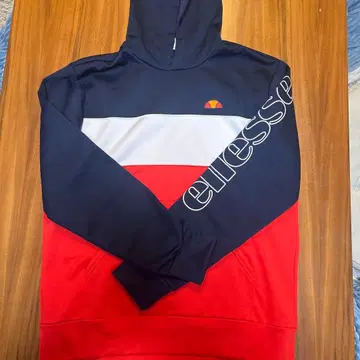 ellesse 후드 부착 후드티 M 사이즈 네이비/레드