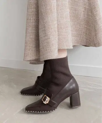 RANDA 니트 도킹 부츠