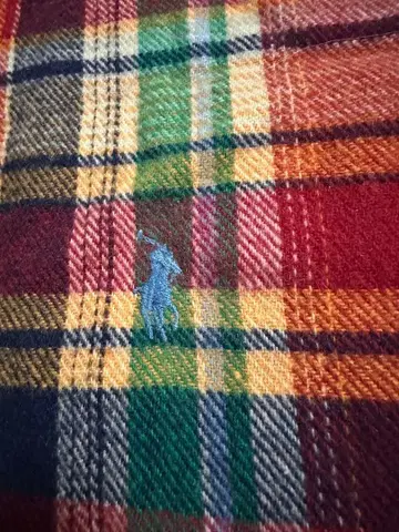 랄프 로렌 머플러 체크 스톨