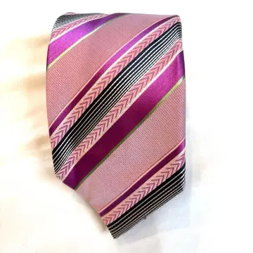 [ 미사용급 ] Ermenegildo Zegna 브랜드 넥타이 실크 핑크