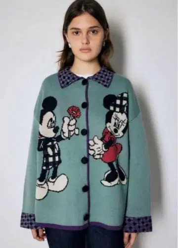 MOUUSY 디즈니 미키 미니 가디건