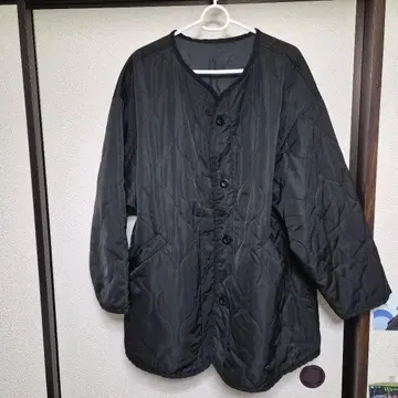 블랙 퀼팅 자켓