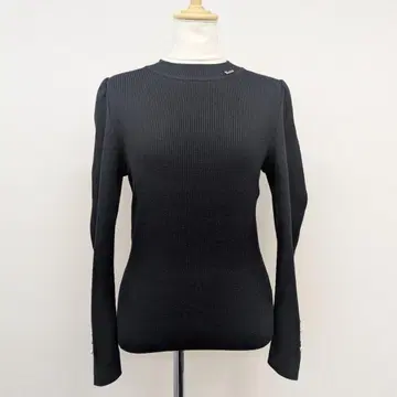 Rene 비쥬 장식 리브 니트 택 포함 미사용품입니다