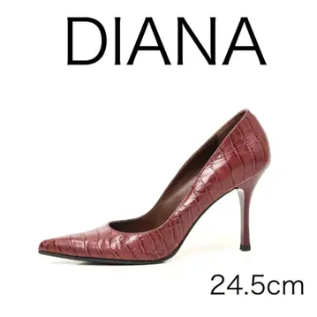 H4823-n3 다이애나 크로커다일 패턴 스틸레토 가죽 펌프스