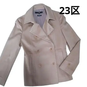 [ 23구 ] 새상품급 피코트 베이지 울 캐시미어 숏코트