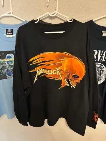 METALLICA PUSHEAD SIDE FLAME SKULL 1994