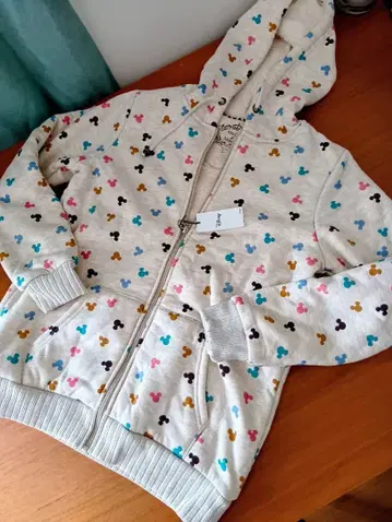 미사용 Disney 미키마우스 보아 후드티 맨투맨 풀 집업