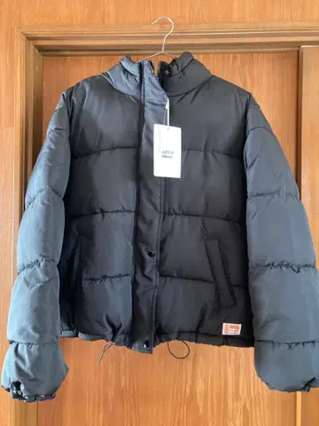 클래식 엘프 후드 부착 블랙 다운 자켓 M