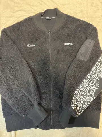 GU soph 반다나 페이즐리 무늬 MA-1 보아 블랙 M 사이즈