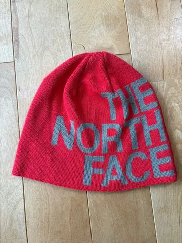 THE NORTH FACE 레드 니트 모자