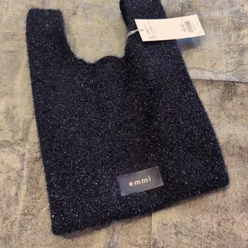 emmi 네이비 글리터 백
