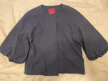 AMACA 노카라 자켓 38 네이비 미사용