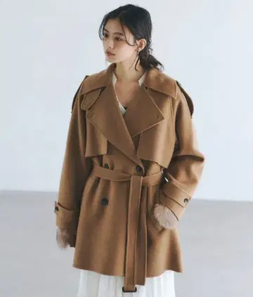 anuans 아뉴앙스 리버 울 미들 트렌치코트