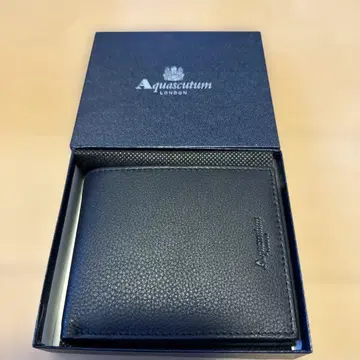 미사용 아쿠아 스큐텀 이단 접이식 지갑