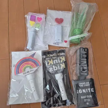 남성 아이돌 그룹 응원봉 여러 가지 6개 세트