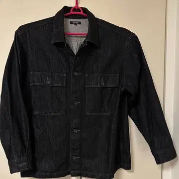 PLST 데님 자켓 박스 실루엣 오버 사이즈