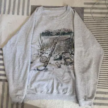 Northern Elements 풍경화 화이트 맨투맨