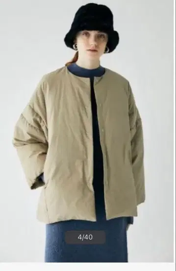 MOUSSY 베이지 다운 자켓