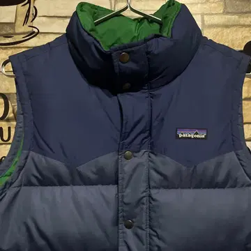 patagonia 다운 베스트 네이비/그린