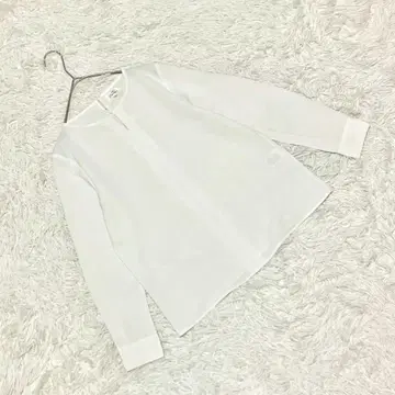 [ 엔라인프레셔스 ] (9) 긴팔 블라우스 슬릿 넥 심플 수트