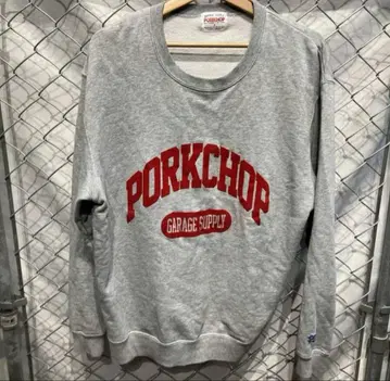 PORKCHOP 그레이 로고 트레이닝복